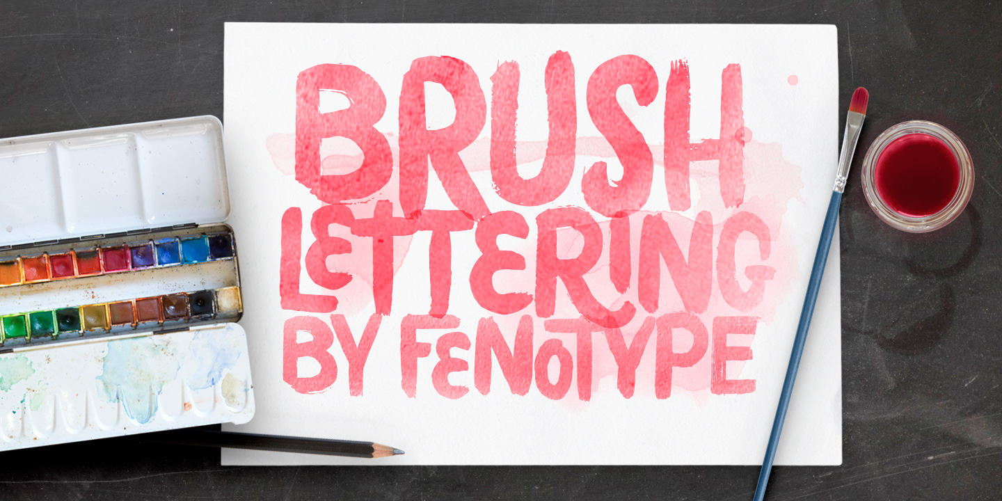 Beispiel einer Poster Brush Brush Swashes-Schriftart