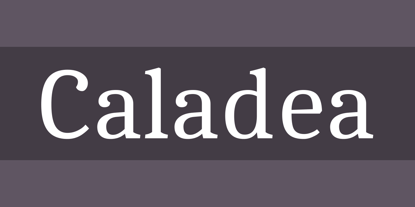 Beispiel einer CALADEA-Schriftart