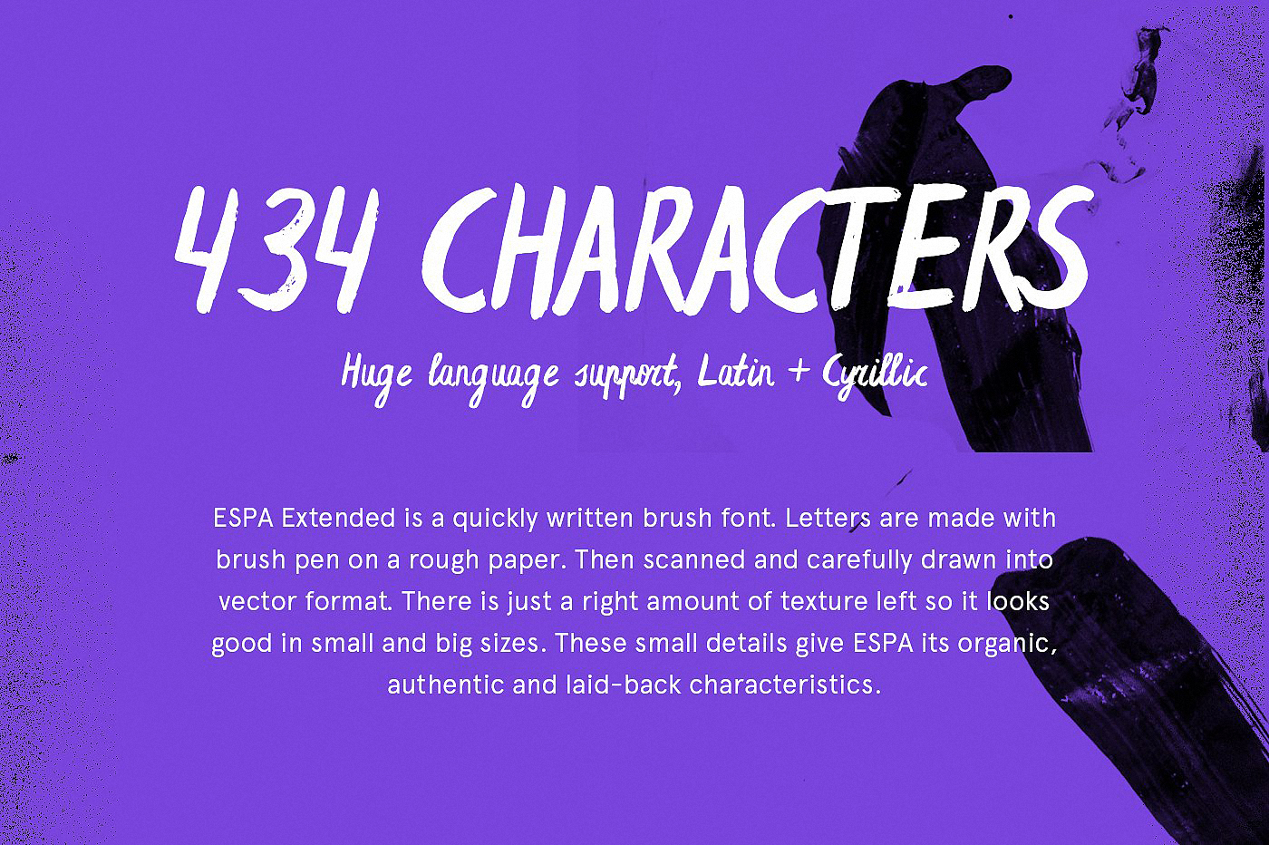 Beispiel einer Espa Extended Regular-Schriftart