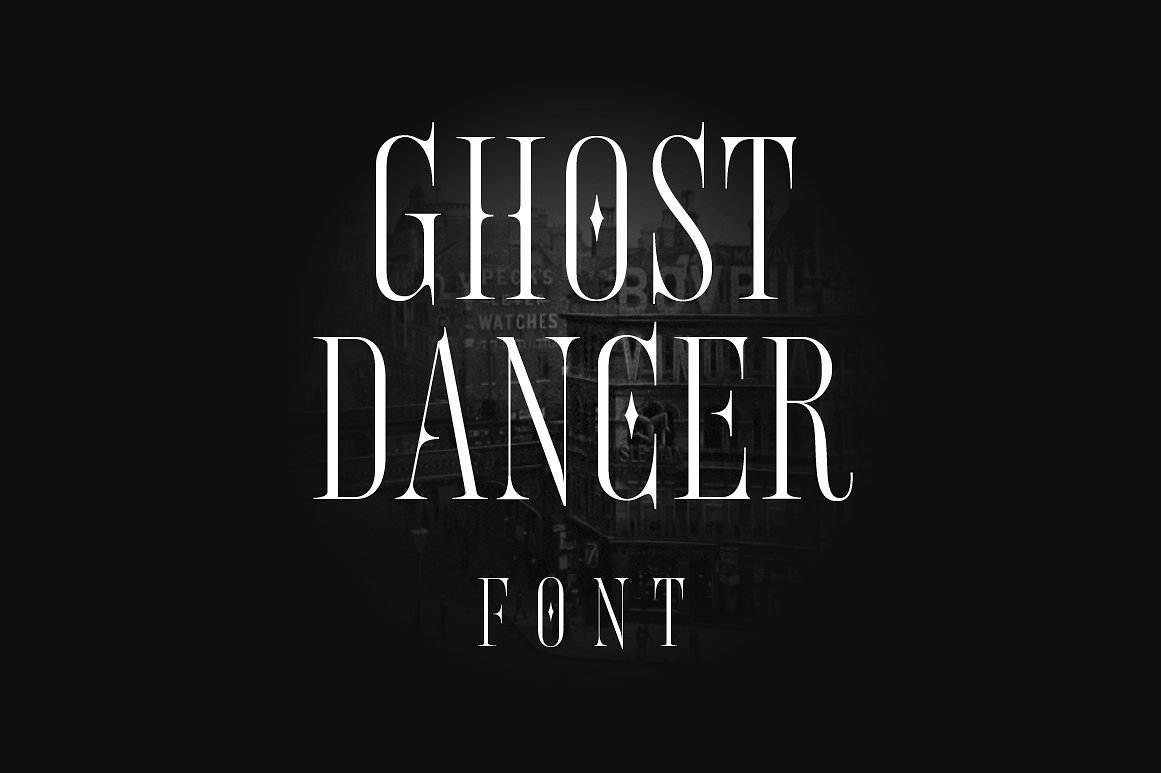 Beispiel einer Ghost Dancer-Schriftart