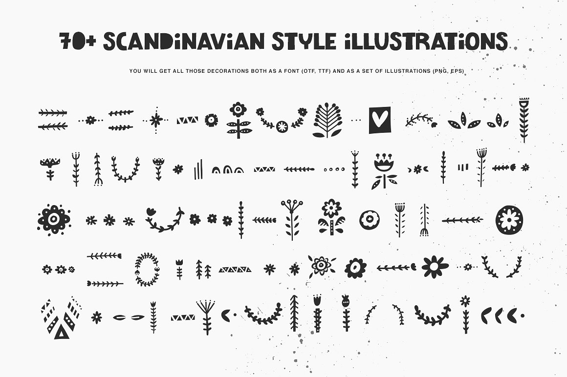 Beispiel einer Scandinavian Black-Schriftart