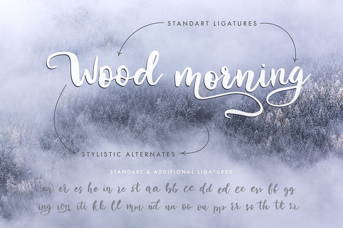 Beispiel einer Winter Regular-Schriftart