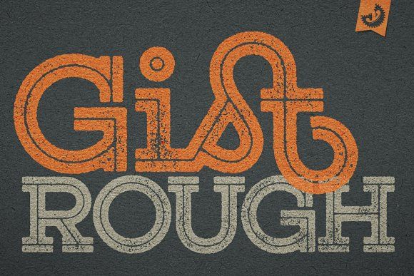 Beispiel einer Gist Regular-Schriftart