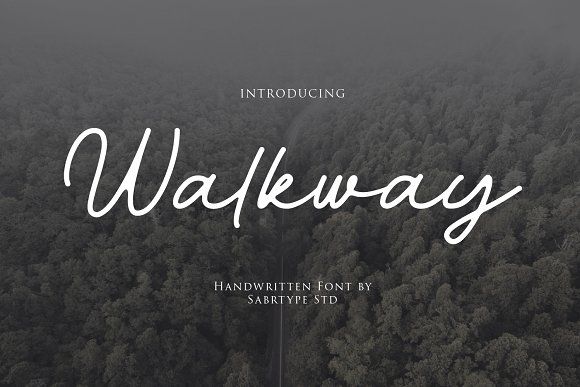 Beispiel einer WALKWAY Rev Oblique-Schriftart