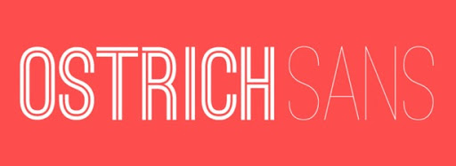 Beispiel einer OSTRICH SANS Black-Schriftart