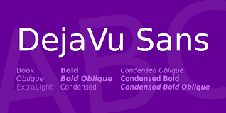 Beispiel einer DejaVu Sans-Schriftart