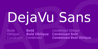 Beispiel einer DejaVu Sans Mono-Schriftart