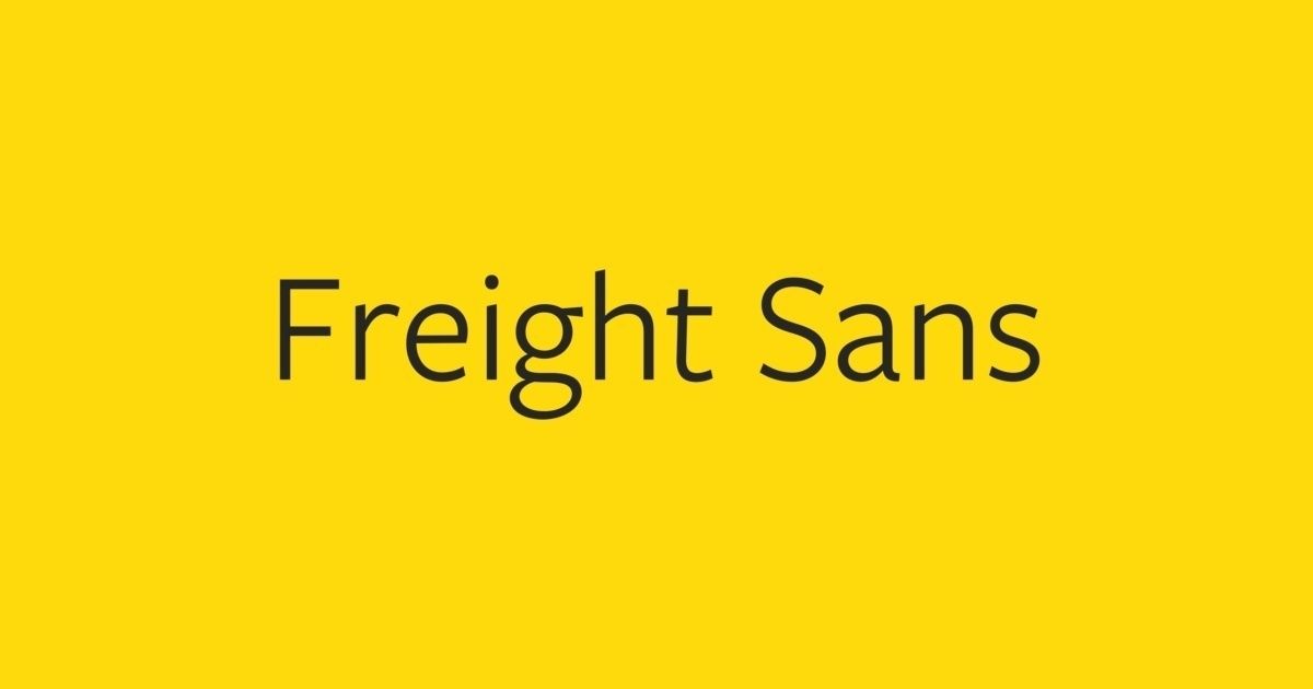 Beispiel einer Freight Sans Medium SC-Schriftart