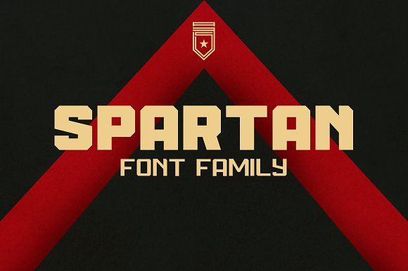 Beispiel einer Spartan-Schriftart