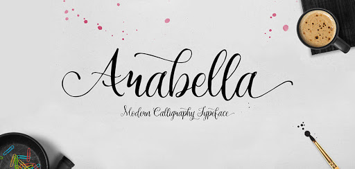 Beispiel einer Arabella-Schriftart
