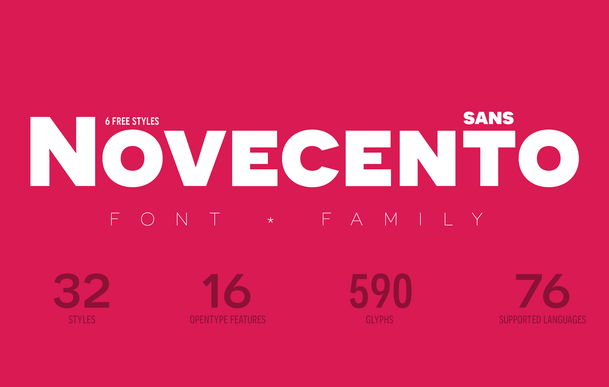 Beispiel einer Novecento sans Demi Bold-Schriftart