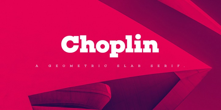 Beispiel einer Choplin-Schriftart