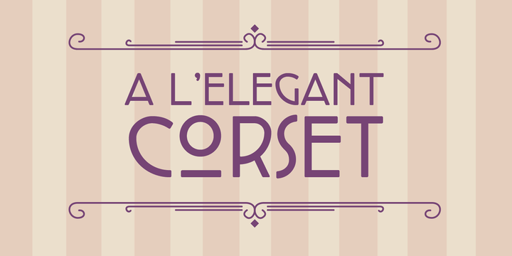 Beispiel einer Cocotte Alternate It-Schriftart