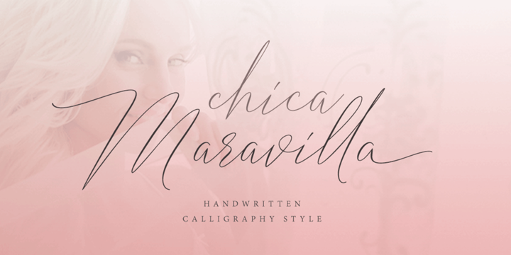 Beispiel einer Chica Maravilla-Schriftart