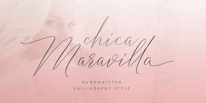 Beispiel einer Chica Maravilla Regular-Schriftart