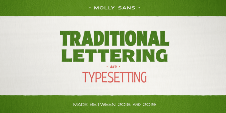 Beispiel einer Molly Sans XE Light-Schriftart