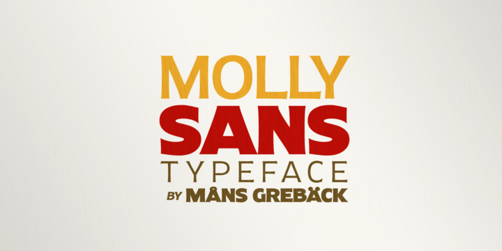 Beispiel einer Molly Sans-Schriftart