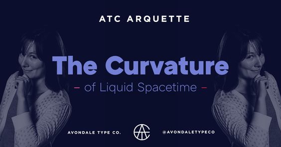 Beispiel einer ATC Arquette-Schriftart