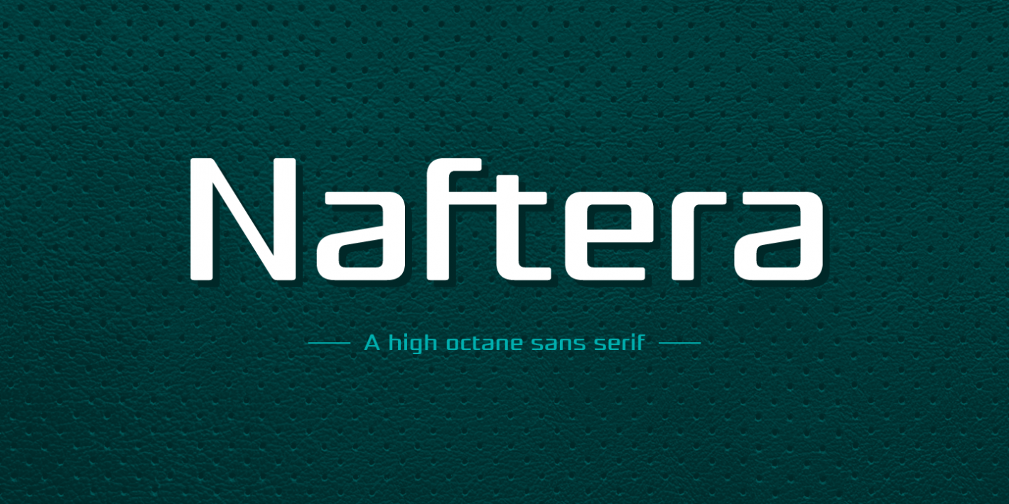 Beispiel einer NAFTERA Bold-Schriftart