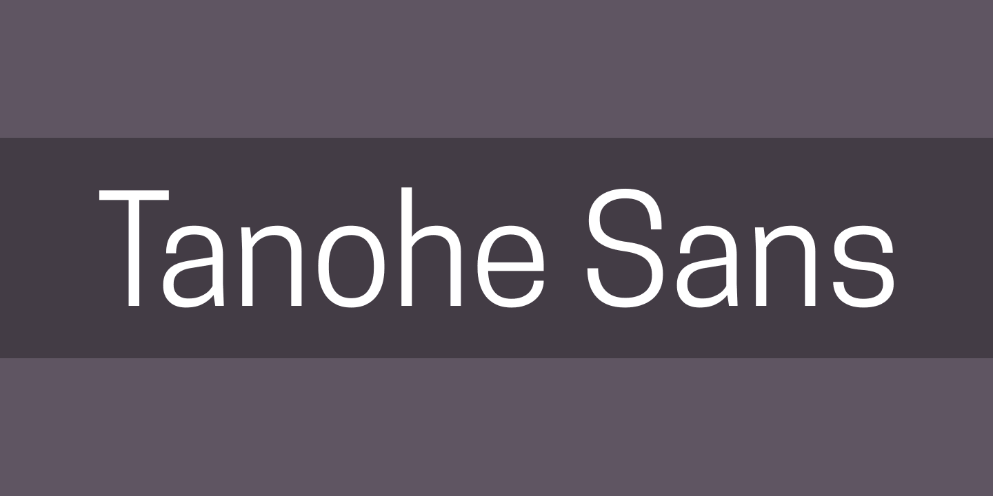 Beispiel einer Tanohe Sans Semi Bold Italic-Schriftart