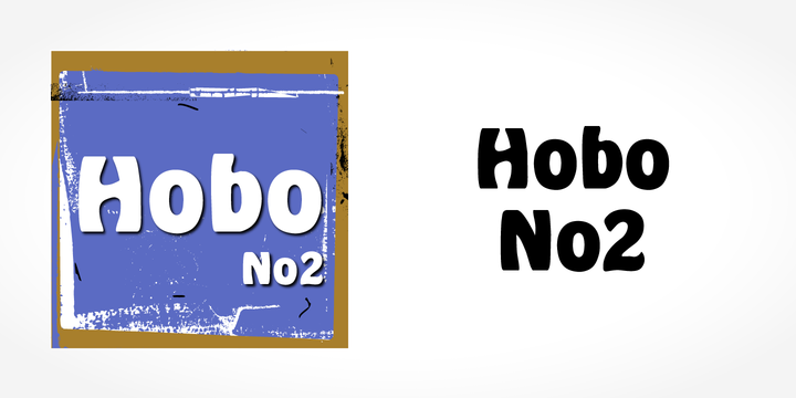 Beispiel einer Hobo No2-Schriftart