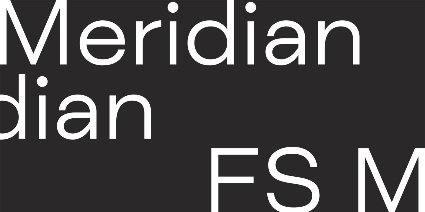 Beispiel einer FS Meridian-Schriftart