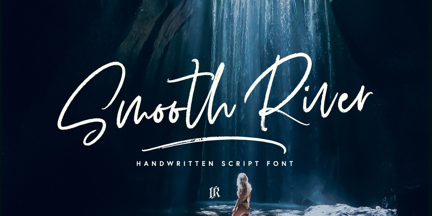 Beispiel einer Smooth River-Schriftart