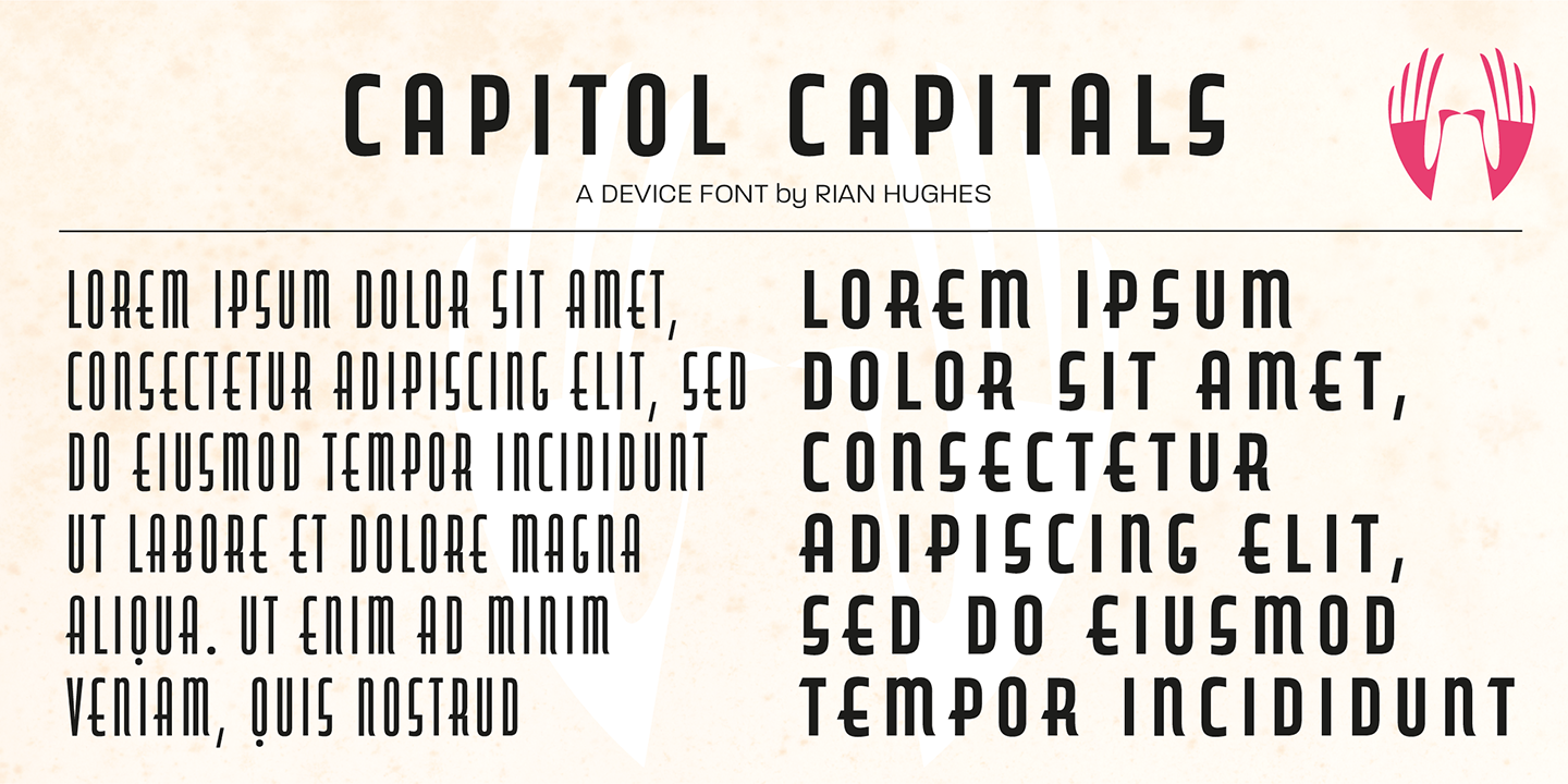 Beispiel einer Capitol Demi Bold-Schriftart