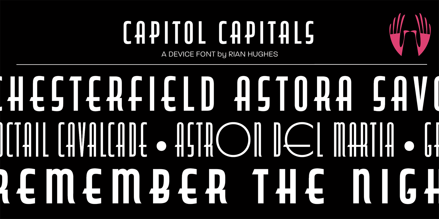 Beispiel einer Capitol Bold-Schriftart