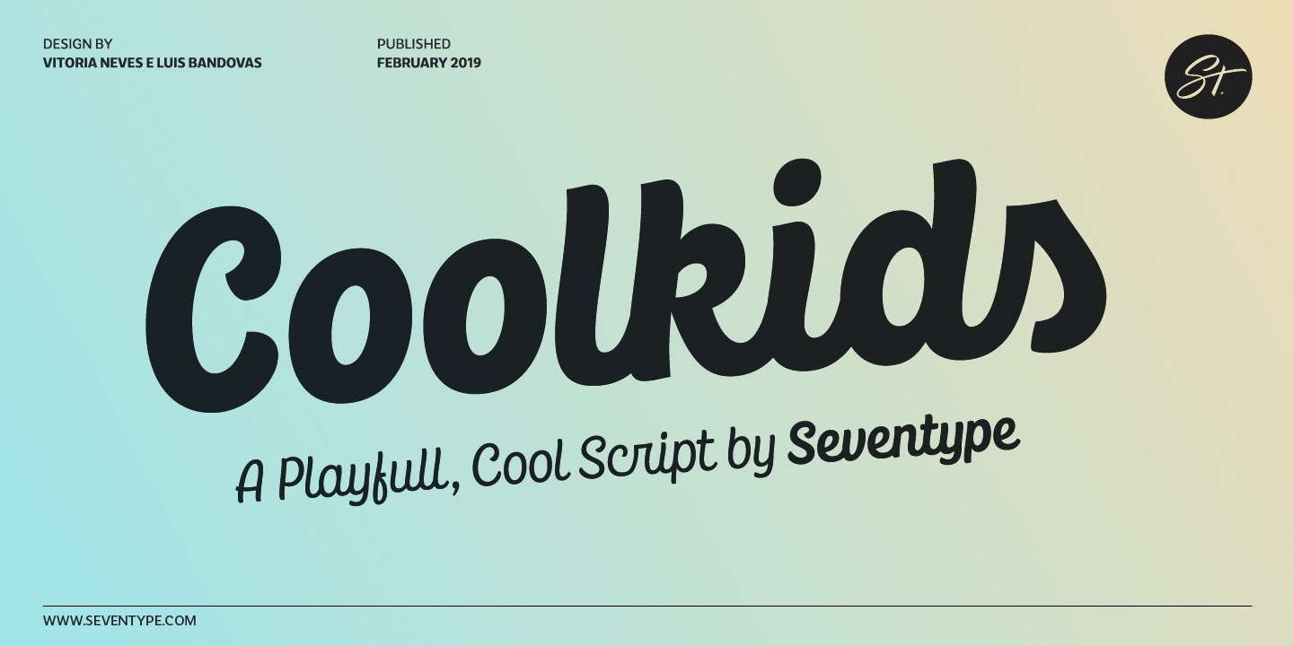 Beispiel einer CoolKids Light-Schriftart