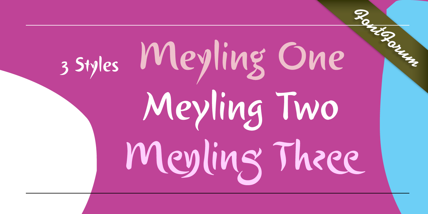 Beispiel einer Meyling Two-Schriftart