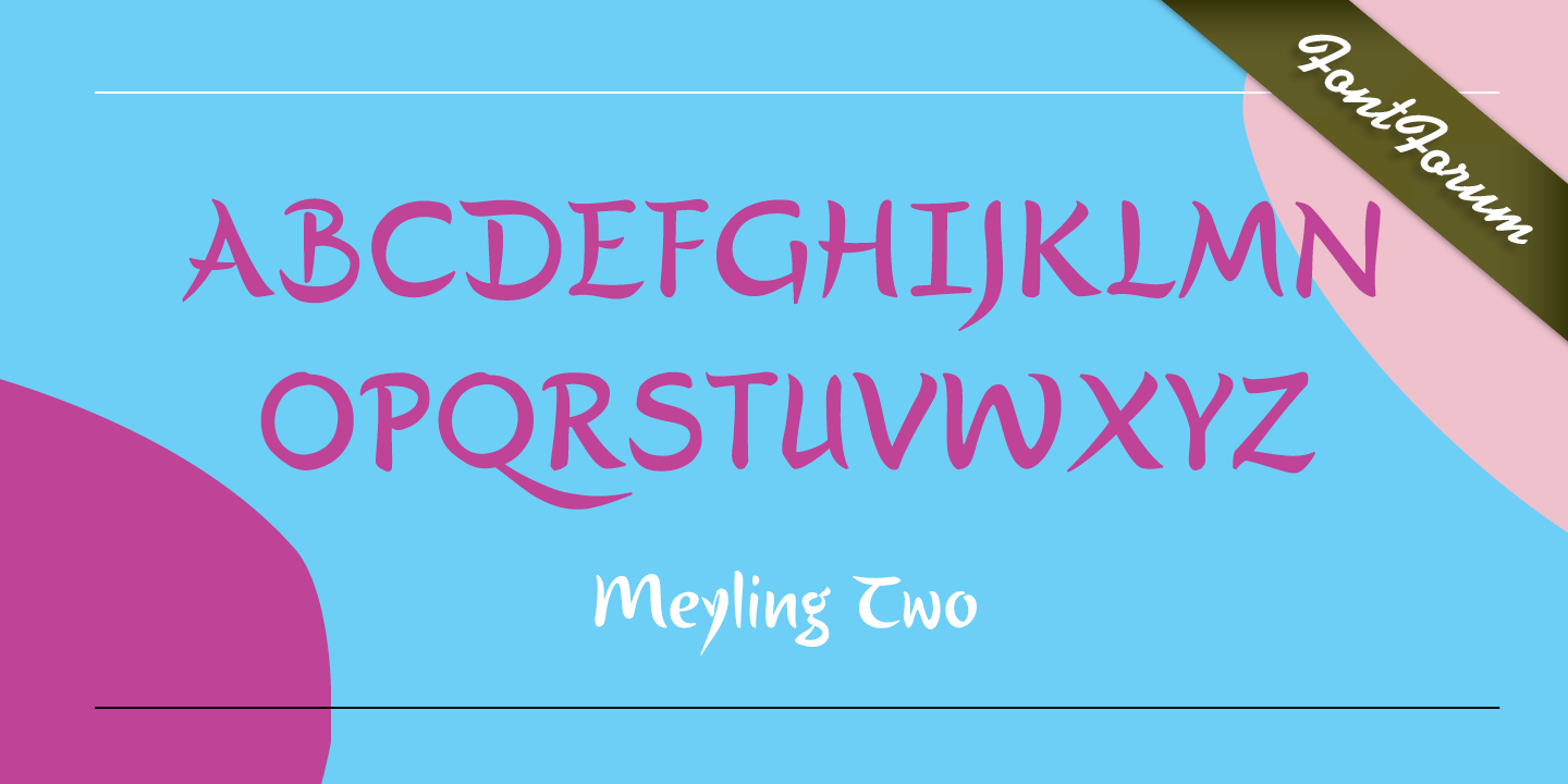 Beispiel einer Meyling Two-Schriftart