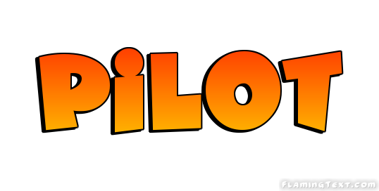 Beispiel einer Pilot Bold Italic-Schriftart