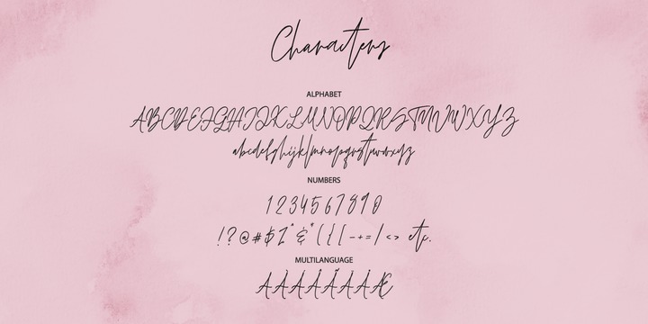 Beispiel einer Oh November Script-Schriftart