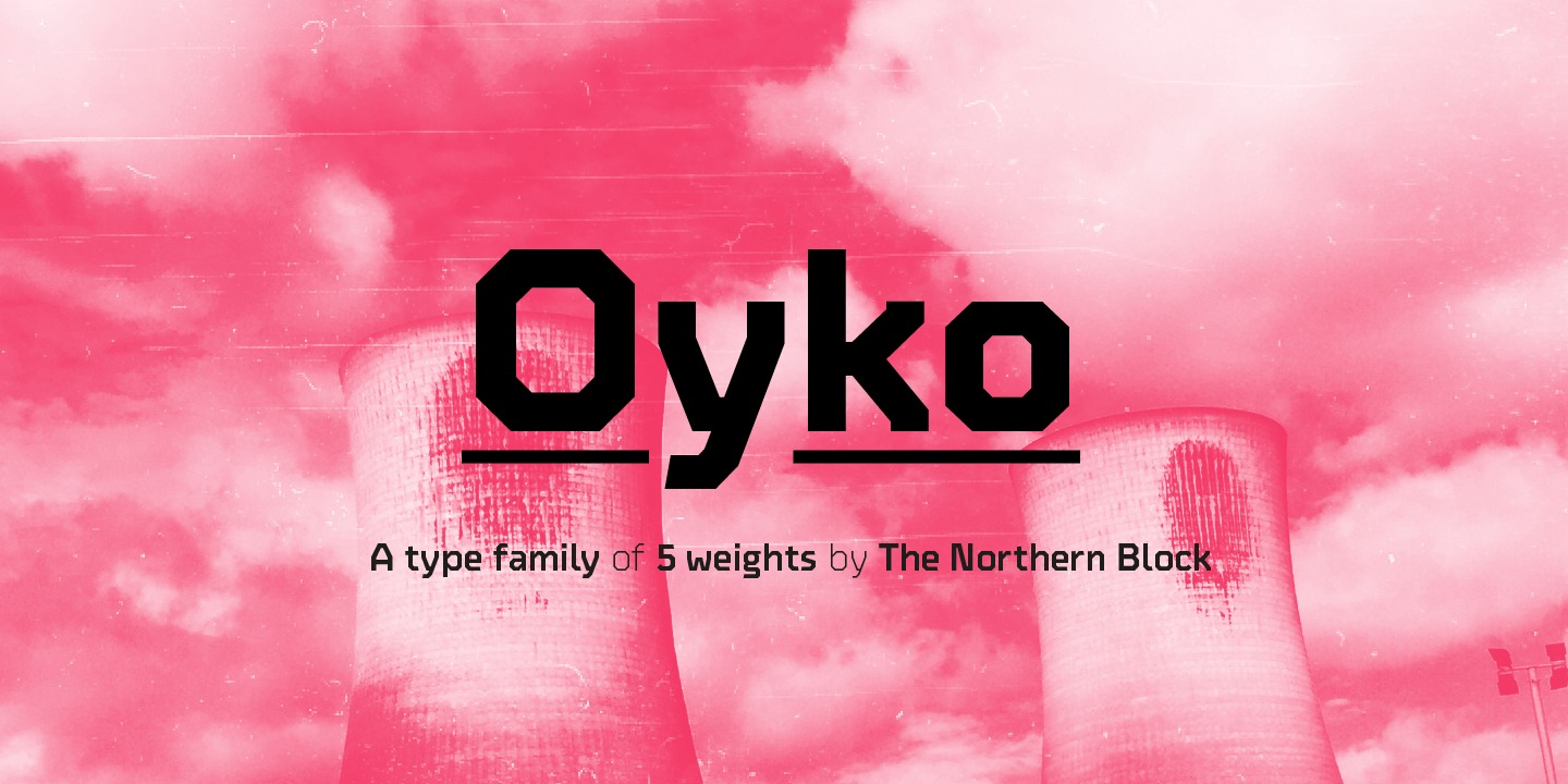 Beispiel einer Oyko-Schriftart