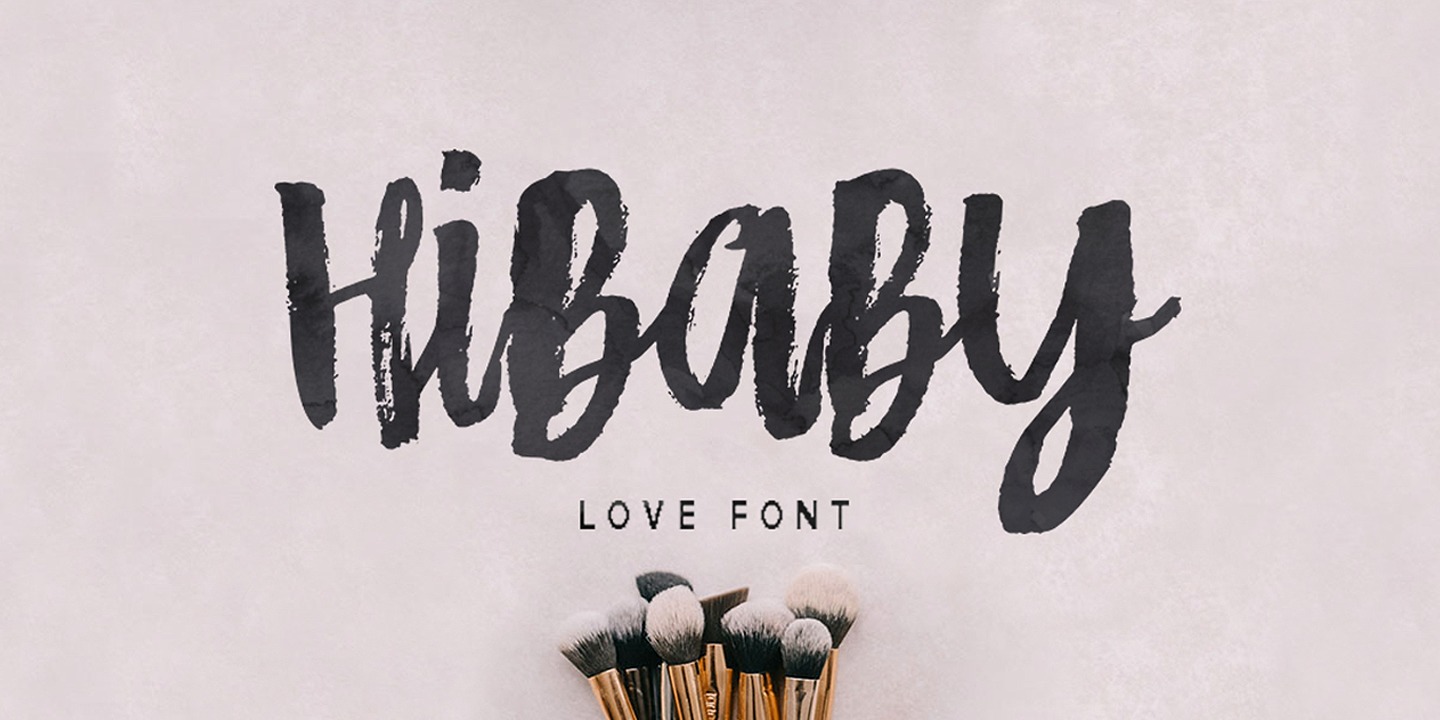 Beispiel einer Hibaby-Schriftart