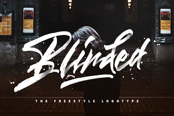 Beispiel einer Blinded alt-Schriftart