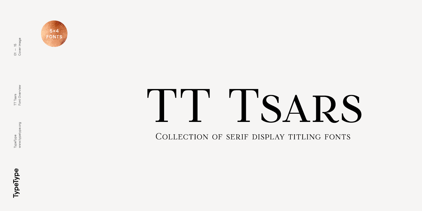 Beispiel einer TT Tsars A Regular-Schriftart