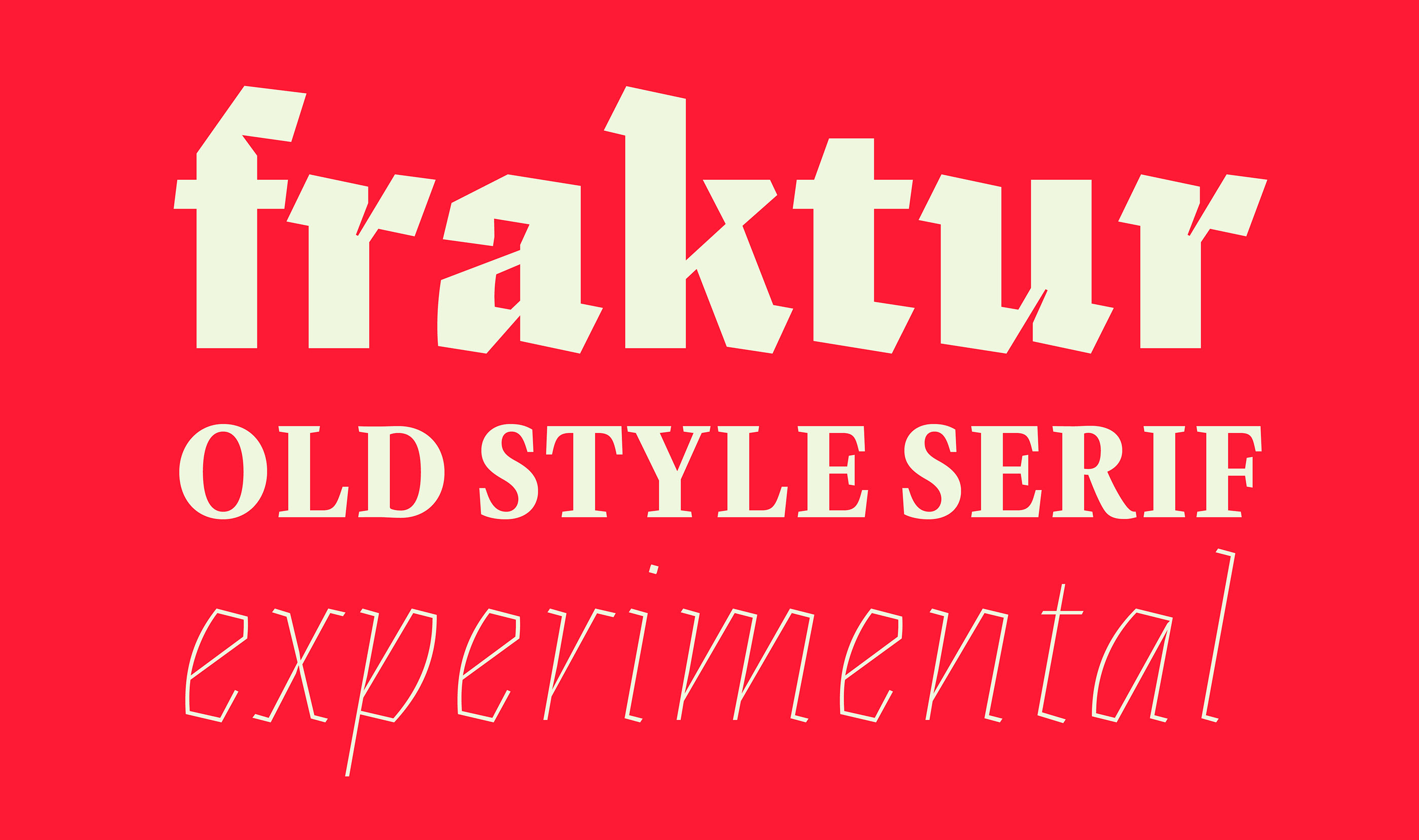 Beispiel einer Eskapade Fraktur Regular-Schriftart