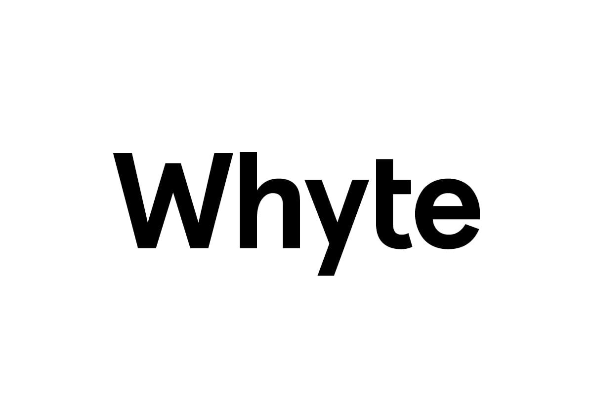 Beispiel einer Whyte-Schriftart