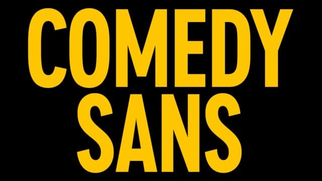 Beispiel einer Comedy Sans Black-Schriftart