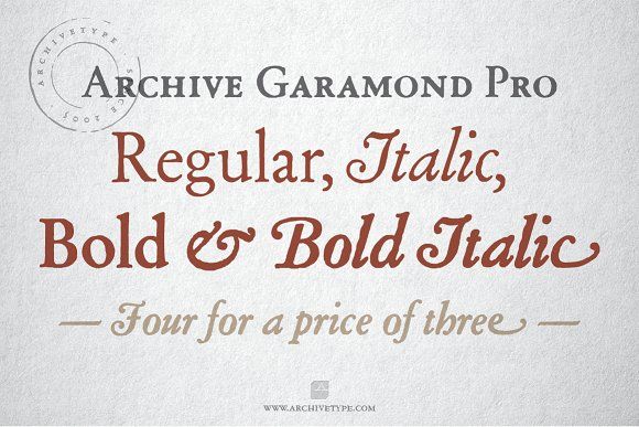 Beispiel einer Archive Garamond Exp Bold Italic-Schriftart