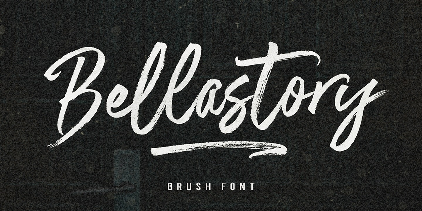 Beispiel einer Bellastory Regular-Schriftart