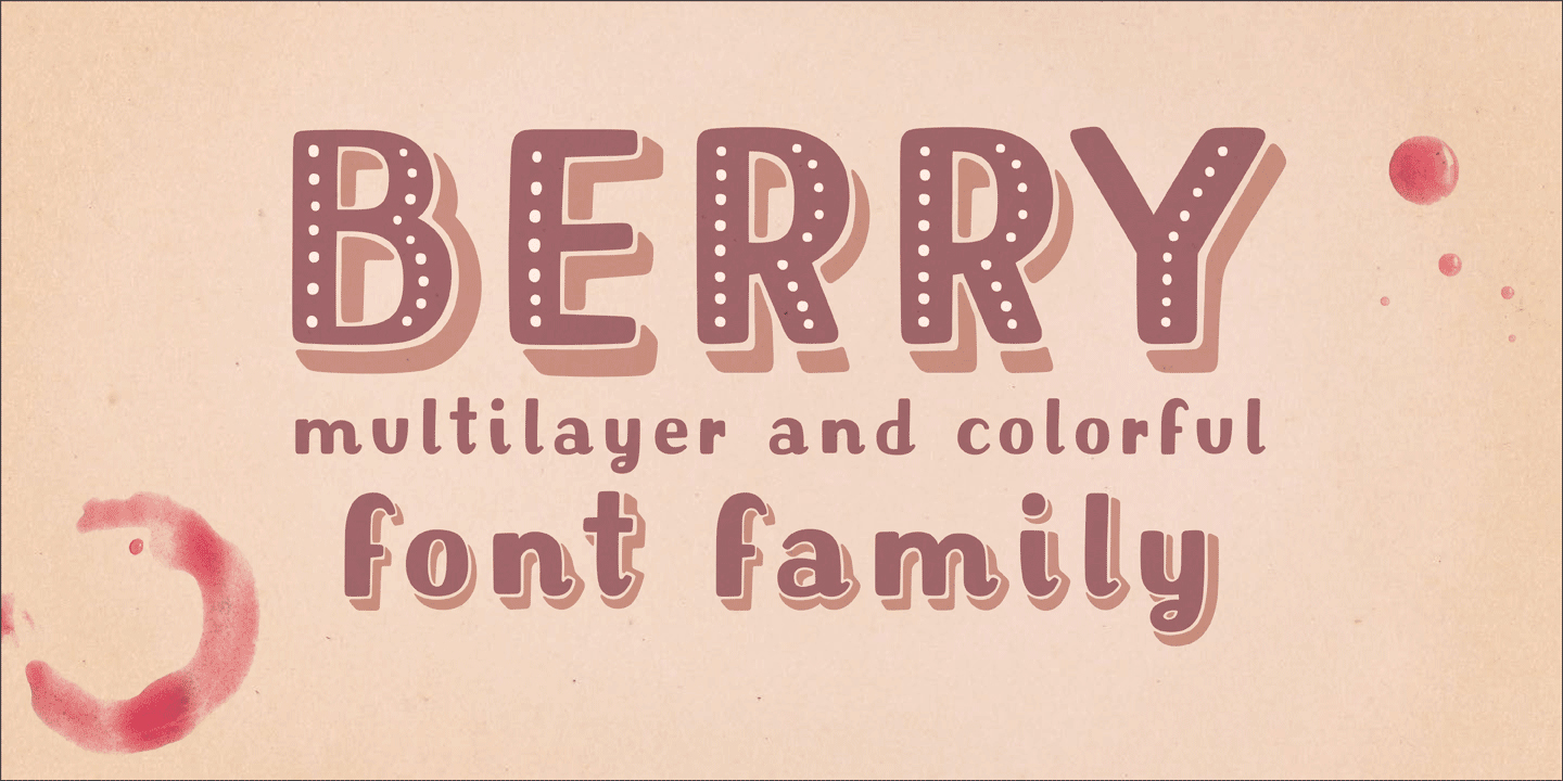 Beispiel einer Berry-Schriftart