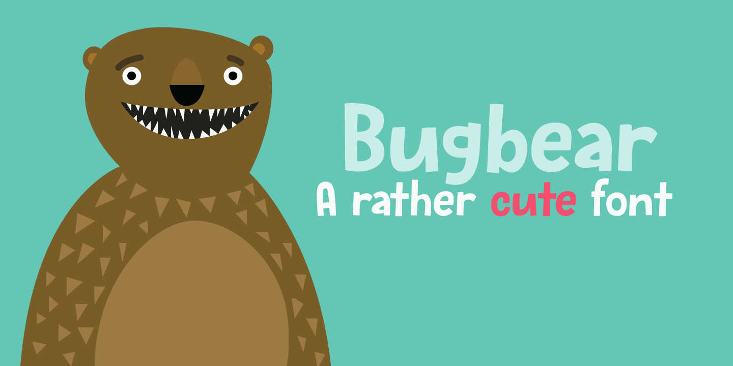 Beispiel einer Bugbear-Schriftart