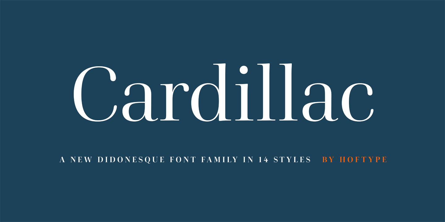 Beispiel einer Cardillac Extra Bold Italic-Schriftart