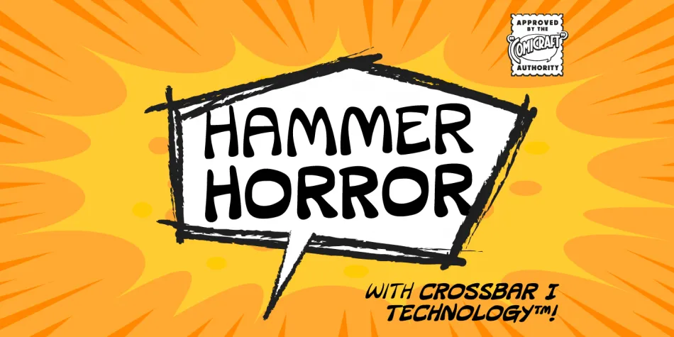 Beispiel einer CC Hammer Horror-Schriftart