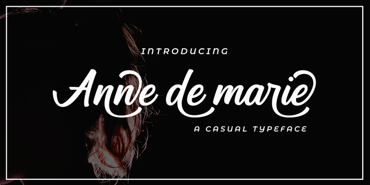 Beispiel einer Anne de Marie-Schriftart