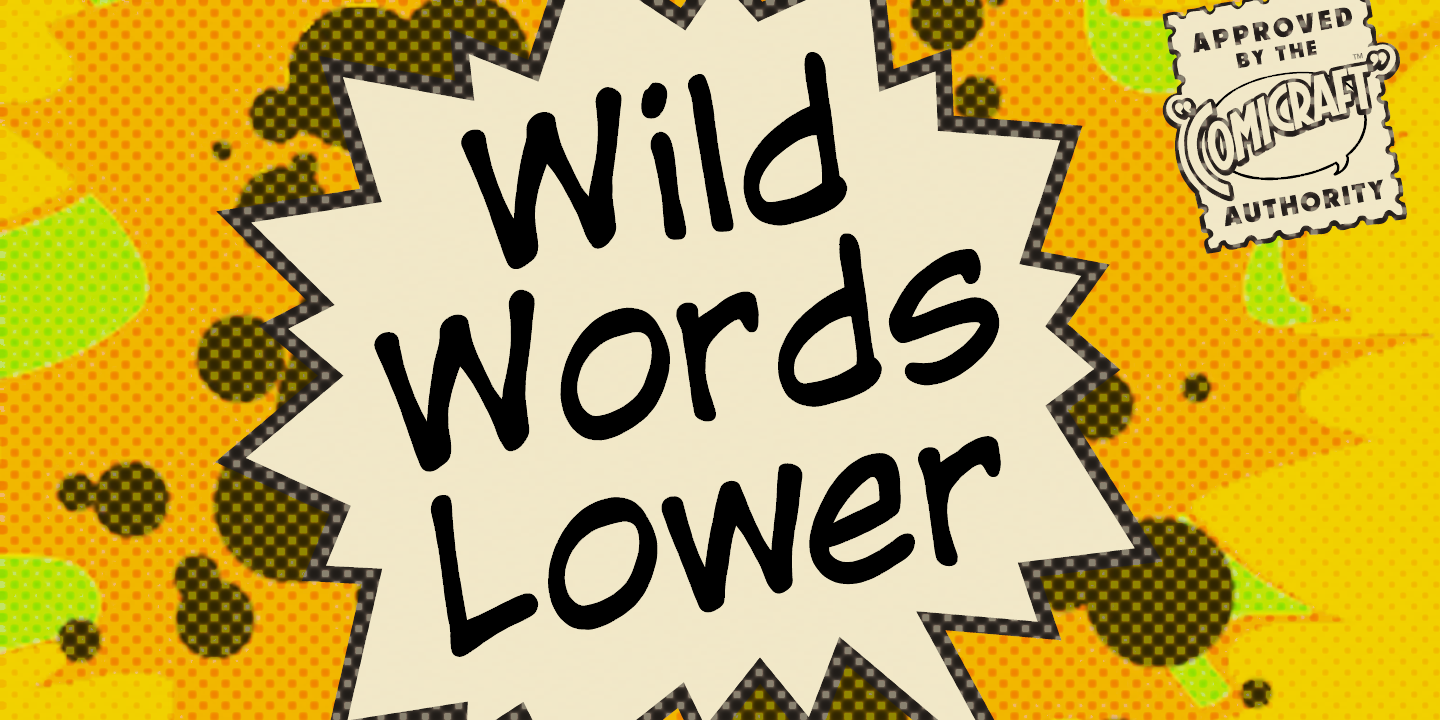 Beispiel einer WildWords Lower-Schriftart