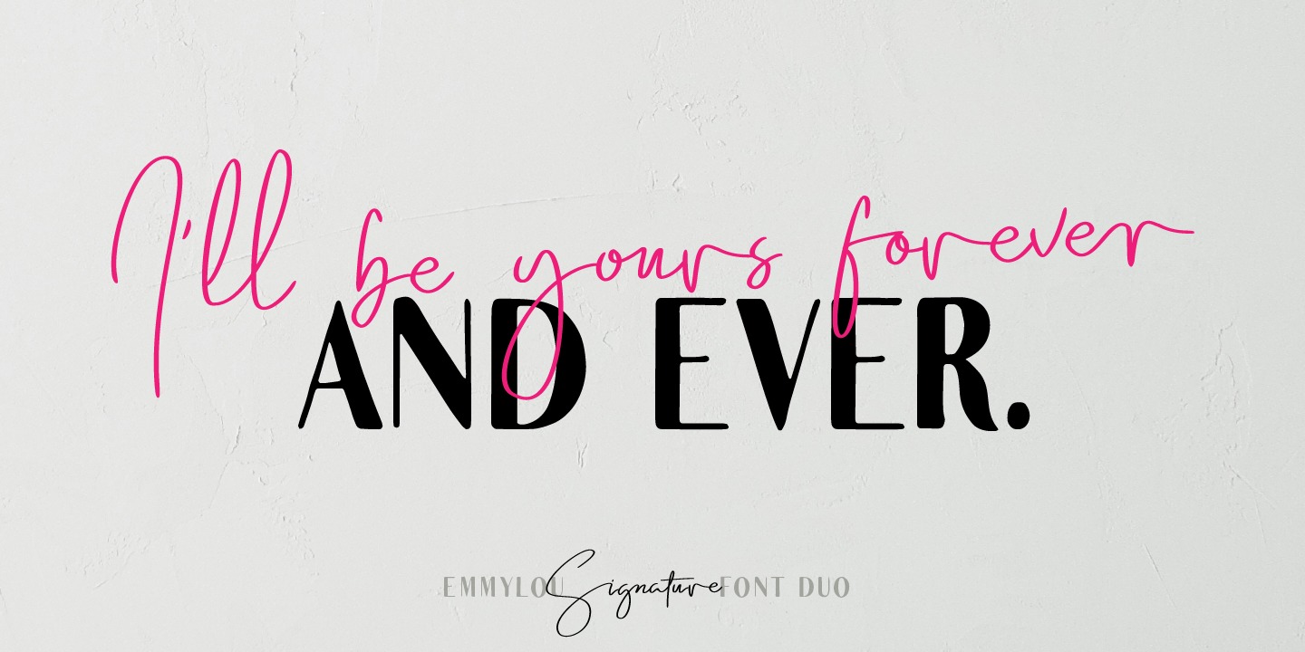 Beispiel einer Emmylou Demi Bold XSl-Schriftart